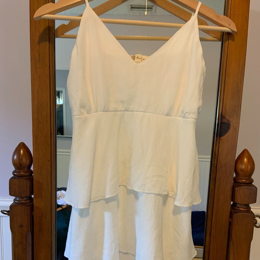 Altar'd State White Spaghetti Strap Dress Size XS, Worn Once!